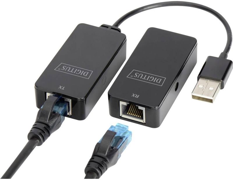 Digitus USB 2.0 Adapter voor Computer Muis Netwerk Laptop 50 m