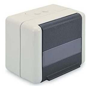 DIGITUS Data-aansluitdoos - outdoor netwerkdoos - zonder keystone-houder - klapdeksel - IP44 - opbouw