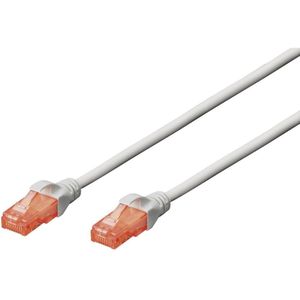 DIGITUS Patch-Kabel RJ-45 (M) zu RJ-45 (M) 1m CCA U/UTP Cat 6 grau (DK-1612-010)