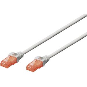 DIGITUS Patch-Kabel RJ-45 (M) zu RJ-45 (M) 2m CCA U/UTP Cat 6 grau (DK-1612-020)