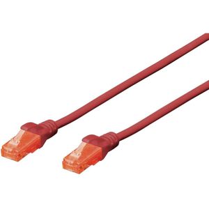 Digitus - DK-1612-020/R RJ45 Netzwerkkabel, Patchkabel cat 6 u/utp 2.00 m Rot verdrillte Paare 1 St.