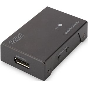 Digitus - 4K DisplayPort Repeater - Schakeldoos - Metalen Behuizing - Tot 20 Meter Bereik