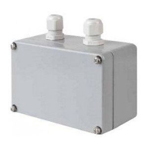 DIGITUS Industriële RJ45 IP67 aansluitdoos voor 2 x keystone-modules, opbouw, kleur grijs