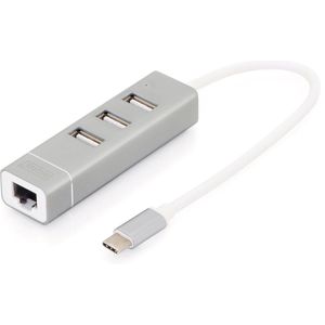 USB Hub Digitus DA-70253 Aluminium