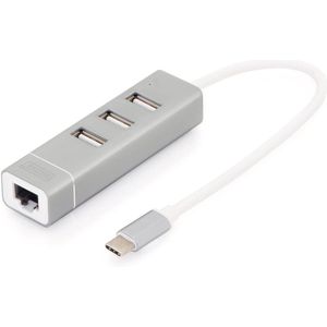 USB Hub Digitus DA-70253 Aluminium