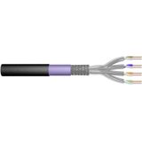 DIGITUS 100 m Cat 7 Outdoor Netzwerkkabel - S-FTP (PiMF) Simplex - BauPVO Eca - LSZH Halogenfrei - 1200 MHz Kupfer AWG 23/1 - PoE+ Kompatibel - Erdkabel LAN-Kabel Verlegekabel - Schwarz