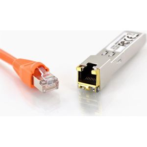 DIGITUS Gigabit SFP Modul für Cat 5 Kupfer Patchkabel, Mini GBIC, RJ45 Buchse, 1000BaseT, 100 Meter, 1.25 Gbit/s
