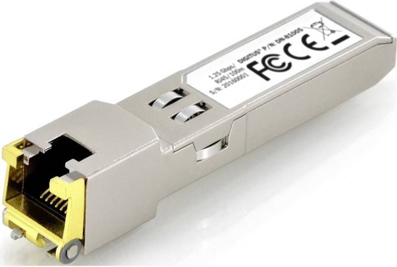 Digitus - Mini GBIC SFP Module - Grijs - RJ45 - Tot 1,25 Gbps