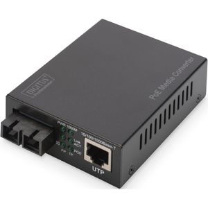 Digitus - PoE Media Converter - Multimode - 10/100/1000Base-T naar 1000Base-SX - Incl. Voeding 30W - SC Connector