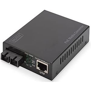 Digitus DN-82160 netwerk media converter 1000 Mbit/s 1310 nm Single-mode Zwart