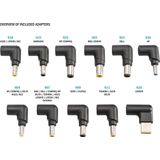 Digitus - Notebook Voeding - Zwart - 90W - Universele Adapter met LED-display