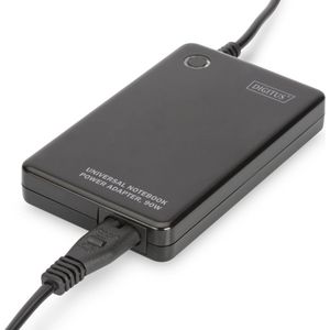 Digitus - Notebook Voeding - Zwart - 90W - Universele Adapter met LED-display