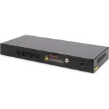Digitus - 8-Port PoE Switch - Zwart - Metalen Behuizing - 135W PoE-vermogen