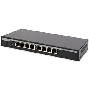 Assmann DIGITUS Gigabit Desktop PoE af/at 8-Port Switch 135W PoEBudget