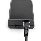 Digitus - Gigabit PoE af Splitter - Zwart - 10/100/1000Mbps - 12W Input - 802.3af Output