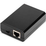 Digitus - Gigabit PoE af Splitter - Zwart - 10/100/1000Mbps - 12W Input - 802.3af Output