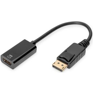 DIGITUS Aktives DisplayPort auf HDMI Konverter schwarz