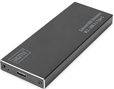 DIGITUS - Externe USB 3.1 SSD Behuizing - Zwart - Inclusief USB-C Kabel