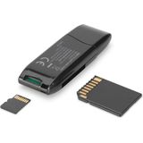 Digitus USB 2.0 Zwart Geheugenkaartlezer