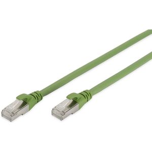 DIGITUS LAN kabel Cat 6A - 15m - PUR netwerkkabel - S/FTP afgeschermd - Olie & UV bestendig - Compatibel met Cat 6A - Grijs
