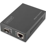 Digitus - DN-82211 - Media Converter - Zwart - 10G Ethernet 10000 Mbit/s
