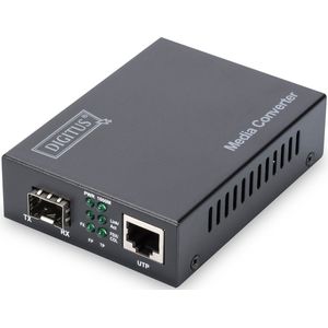 Digitus - DN-82211 - Media Converter - Zwart - 10G Ethernet 10000 Mbit/s