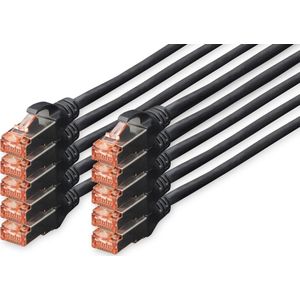 Digitus CAT 6 S-FTP patch cable Cu LSZH - zwart