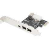 Digitus - DS-30201-5 - FireWire 400-controllerkaart - PCIe - 3 + 1 Poorten
