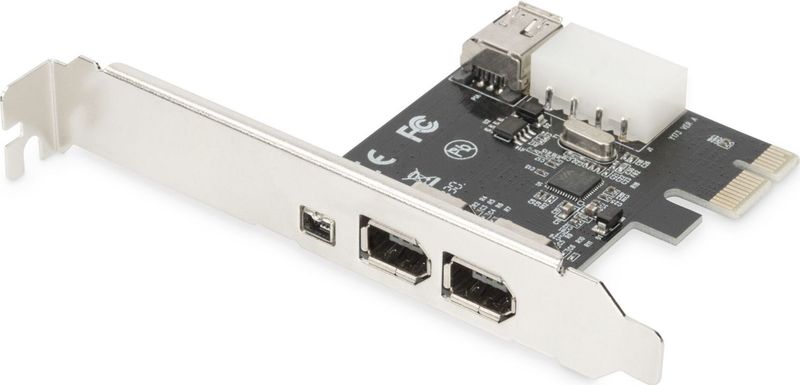 Digitus - DS-30201-5 - FireWire 400-controllerkaart - PCIe - 3 + 1 Poorten