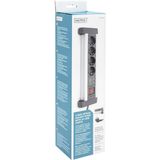 Digitus - Stekkerdoos - 6x USB-A - 1.50m - Zwart - Aluminium