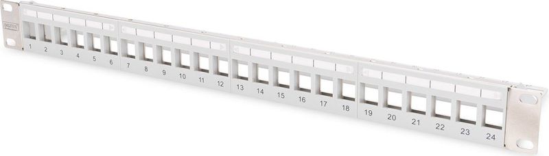 DIGITUS Modular Patch Panel, geschirmt, 24-port Blank, 1HE,