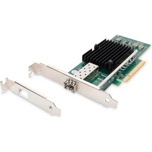 DIGITUS IO-kaart - PCIe - SFP+ netwerkkaart - 1-poort - 10 Gigabit Ethernet - 10 Gbit/s - PCI-Express