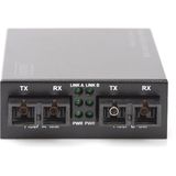 Digitus - Snelle Ethernet Multimode naar Singlemode - Media Converter - Geen Kleur - Bereik tot 20 km