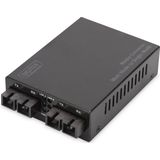 Digitus - Snelle Ethernet Multimode naar Singlemode - Media Converter - Geen Kleur - Bereik tot 20 km
