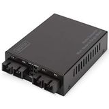 Digitus - Dn-82124 - Glasvezelconverter - Gigabit Media Converter - Multimode naar Singlemode SC - Golflengte 850nm, 1310nm - Bereik tot 20km
