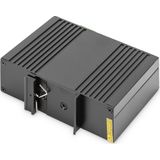Digitus - PoE+ Injector - Netwerkaccessoire - Zwart - 60W Uitgangsvermogen, DIN Rail en Wandmontage