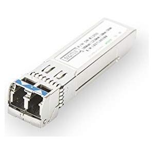DIGITUS SFP+ module - 10 Gbit/s - HP compatibel - Mini GBIC - voor multimode glasvezelkabel - LC duplex - 850 nm golflengte - 300 m bereik - Plug & Play