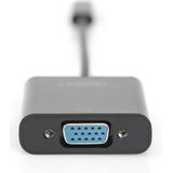 Digitus USB VGA Adapter Zwart - 15.00 cm