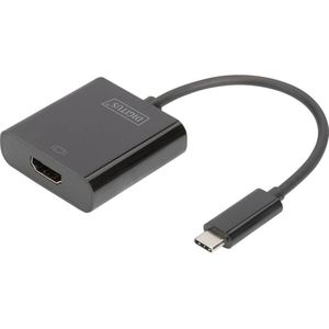 Assmann DIGITUS USB Type-C 4K HDMI Grafik-Adapter, 15.0cm, schwarz