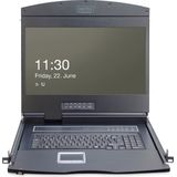 Digitus - Modulaire Console - Zwart - 19" TFT - Zonder Toetsenbord en KVM-module