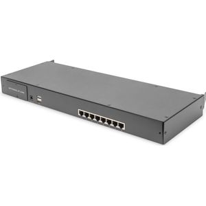 Digitus - KVM-module - 8-poorts - Zwart - Cat.5