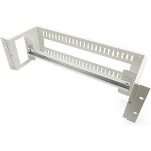 DIGITUS DIN-railsteun 19 inch - 3U - achteraan met kabeldoorvoer - DIN-rail - 390 mm breedte - voor netwerk- en serverkasten