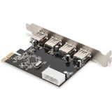 Digitus DS-30221-1 4-port USB 3.0 PCI Express Add-on kaart