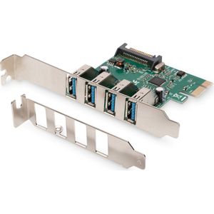 Digitus DS-30221-1 4-port USB 3.0 PCI Express Add-on kaart