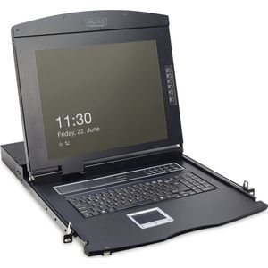 Digitus - Modulaire Console - 17" TFT - Zwart - KVM & Touchpad
