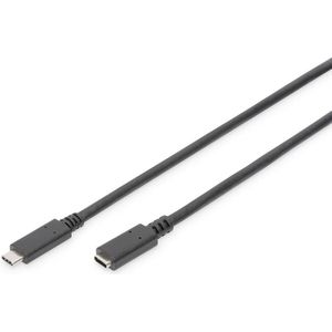 Digitus - USB-Kabel usb 3.2 Gen1 (usb 3.0 / usb 3.1 Gen1) usb-c® Stecker, usb-c® Buchse 0.70 m Schwarz
