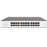 DIGITUS - 24-poorts - Netwerkschakelaar - Grijs - Unmanaged
