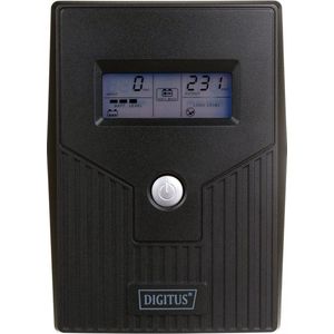 DIGITUS - Line-Interactive UPS - 800 VA - Compact - Zwart