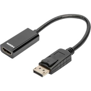 DIGITUS 10er DisplayPort Adapterkabel, DP - HDMI 0,15m