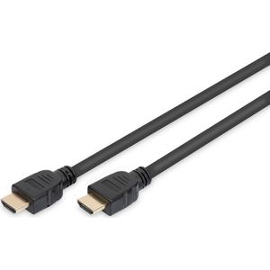 DIGITUS HDMI 2.1 Ultra High Speed aansluitkabel, type A - 2,0m - met Ethernetkanaal - UHD-II 8k/60Hz - 4k/120Hz - compatibel met PS5, Xbox Series, TV/beamer - vergulde contacten - zwart